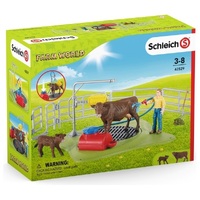 Schleich Farm World Happy Cow Wash Toy Figure SC42529 **