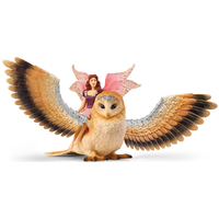 Schleich Bayala Fairy in Flight on Glam-Owl Toy Figure SC70789**