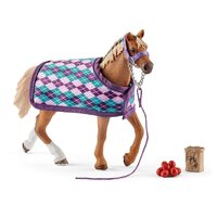 Schleich English Thoroughbred with Blanket SC42360