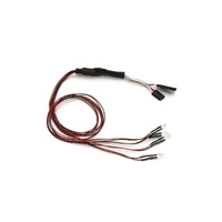 Kyosho LED Light Unit (F5/4 Bulbs/L=400/Clear & Red) 97054-4CR