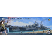 Aotori USS San Diego CL-53 US Navy Light Cruiser 1:350 Scale Model Kit AT35013