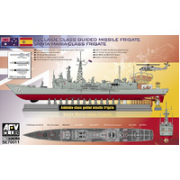 AFV Club Adelaide/Santa Maria Class Guided Missile Frigate 1:700 Scale Model Kit SE70011