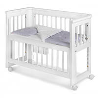 Troll Sun Bedside Crib/Co-Sleeper - White