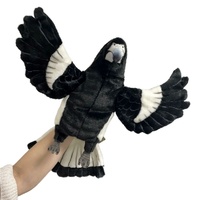Hansa Black Cockatoo Puppet 43cm HC8227