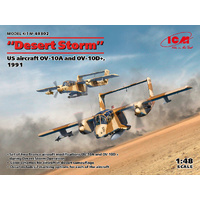 ICM 1991 "Desert Storm" US Aircraft OV-10A & OV-10D+ 1:48 Scale Model Kit ICM48302