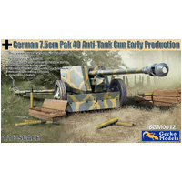 Gecko Model German 7.5cm Pak 40 Anti-Tank Gun Early Production 1:16 Scale GM16012
