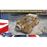Gecko WWII British Bedford MWR FFW Radio Command Truck 1:35 Scale Model Kit GM35061