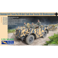 Gecko 1:35 Scale German 4x4 7.5cm Pak 40 Anti-Tank Gun Tractor C8 (Beutewagen) Model Kit GM35073