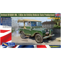 Gecko 1:35 Scale British FV18001 Mk. 1 80in 4x4 Utility Vehicle (Late Production) Model Kit GM35077
