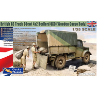 Gecko British GS Truck 30cwt Bedford OXD (Wooden Cargo Body) 1:35 Scale Model Kit GM35098