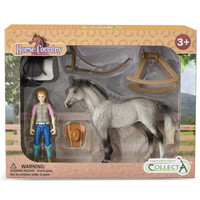 CollectA Lady Cowgirl Rider, Horse & Accessories 84245