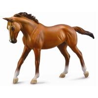 Collecta Horse Thoroughbred Mare Chestnut 1:12 Scale Toy Figure 89579