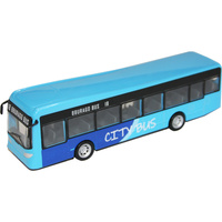 Bburago 19cm City Bus with Opening Doors - Red or Blue