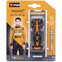 Bburago 2025 McLaren MCL39 Formula 1 #4 Lando Norris 1:64 Scale Diecast 60165