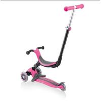 Globber GO UP Foldable Plus Three Wheel Scooter Push Along - Pink