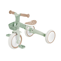 Globber LEARNING TRIKE 3in1 PLUS Ecologic - Pistachio 738-109