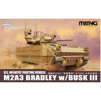Meng U.S. Infantry Fighting Vehicle M2A3 Bradley w/Busk III 1:72 Scale Model Kit 72-005