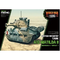 Meng World War Toons British Infantry Tank A12 Matilda II Model Kit WWT-014