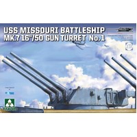 Takom USS Missouri Battleship Mk.7 16"/50 Gun Turret 1:72 Scale Model Kit 5015**