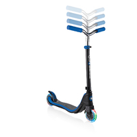 Globber Flow 125 Scooter with LED Light up Wheels Black/Blue