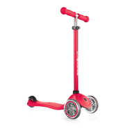 Globber Primo Kids Three Wheeled Scooter - Red
