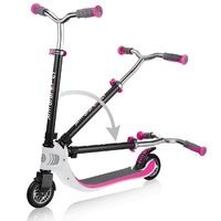 Globber Flow Foldable 125 Scooter White/Pink