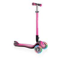 Globber ELITE Deluxe Scooter w/ Lights Deep Pink 444-410