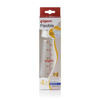 Pigeon Flexible Peristaltic Nipple Slim Glass Nurser Baby Bottle 240mL suit 4+ months PBA280