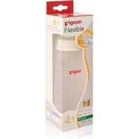 Pigeon Flexible Peristaltic Nipple Slim Neck PP Baby Bottle 240mL suit 4+ months PBA772