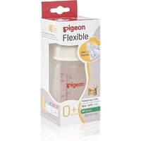 Pigeon Flexible Peristaltic Nipple Slim Neck PP Baby Bottle 120mL suit newborn PBA773