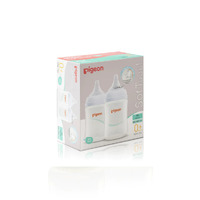 Pigeon SofTouch Wide Neck PP Baby Bottle 240mL Twin Pack PBA856TP