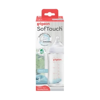 Pigeon SofTouch BPP Wide Neck Glass Baby Bottle 240mL suit 3+ months PBA272