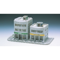 Tomix Bow Front Building Set (Grey) N Gauge 4048