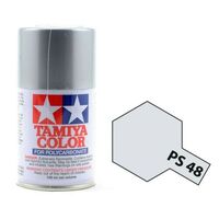 Tamiya Colour for Polycarbonate 100ml PS-48 Semi-Gloss Silver (Chrome) Anodised Aluminium Spray Paint 86048