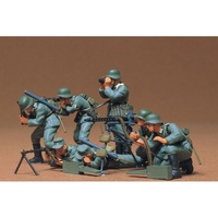 Tamiya 1:35 Military Minatures German Machine Gun Troops Infantry Model Kit 35038