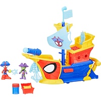 Hasbro Marvel Spidey Amazing Friends Water-Webs Webs Ahoy Bubble Pirate Ship Playset G0666