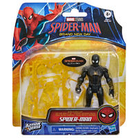 Marvel Spider-Man Action Figure with Gear - Black & Gold Suit Spider-Man G2444