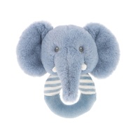 Keel Toys Keeleco 100% Recycled 14cm Elephant Ring Rattle 0818