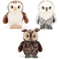 Keel Toys 18cm Owl Stuffed Animal Plush Single Assorted 2638