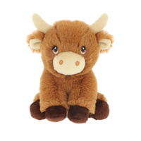 Keel Toys Baby 12cm Highland Cow Plush Toy 3252