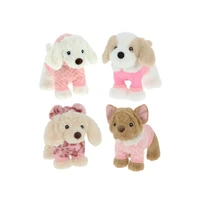 Korimco Keeleco 18cm Puppies with Outfit Plush Toy Assorted; One Supplied 5591
