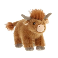Keeleco 20cm Highland Cow Standing Plush Toy 0532