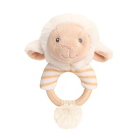 Keeleco 100% Recycled 14cm Lamb Ring Rattle 7295