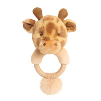 Keel Toys Keeleco 100% Recycled 14cm Girafffe Ring Rattle 9046