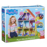 Peppa Pig Deluxe Wooden Playhouse (Includes 25+ Pieces)