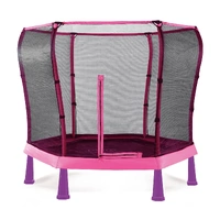 Plum Play 7ft Junior Jumper Spring Safe Trampoline - Pink