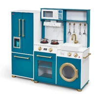 Plum Play Bakehouse Traditional Wooden Kitchen with Fridge