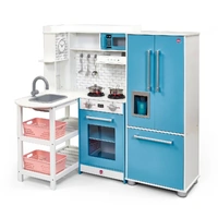 Plum Play Penne Pantry Wooden Corner Kitchen with Fridge