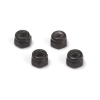 HPI Lock Nut M2 (Black/4pcs) HPI-161187