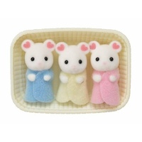 Sylvanian Families Marshmallow Mouse Triplets SF5337